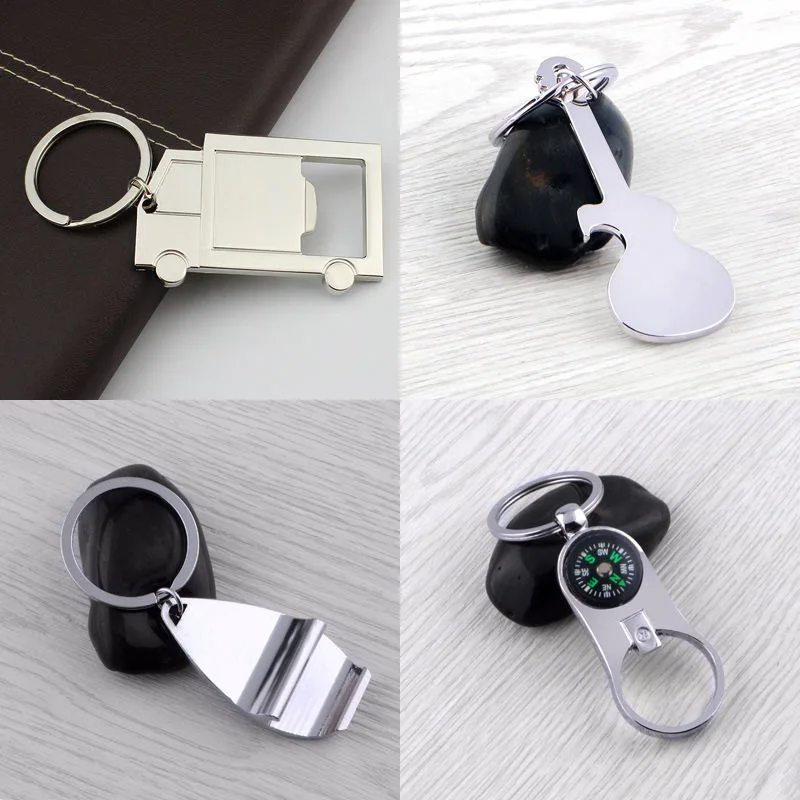 Алюминиевый Портативный консервный нож брелок-кольцо для ресторана рекламные
