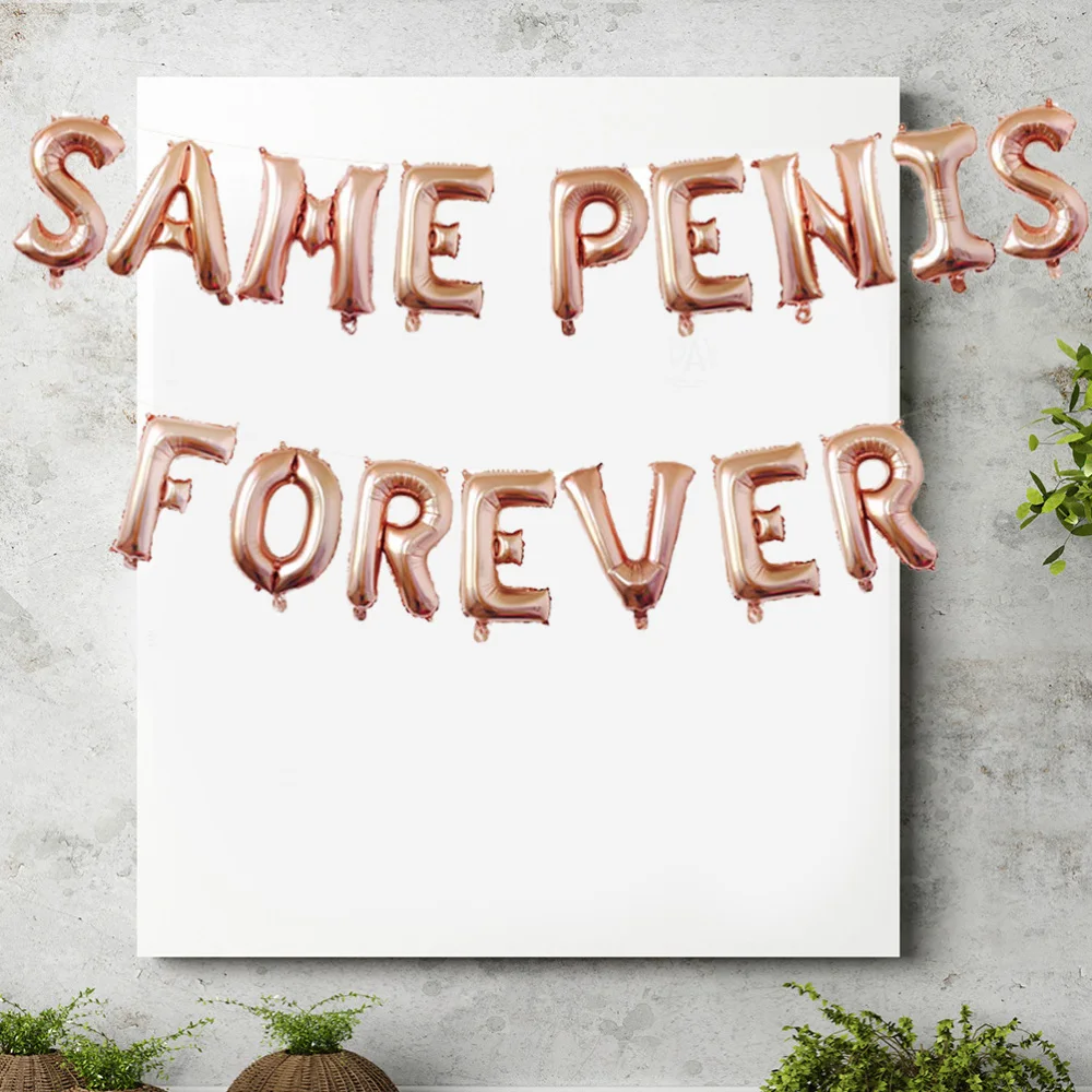 1 Набор воздушных шаров Алюминий пленка Декор же пенис навсегда вечерние