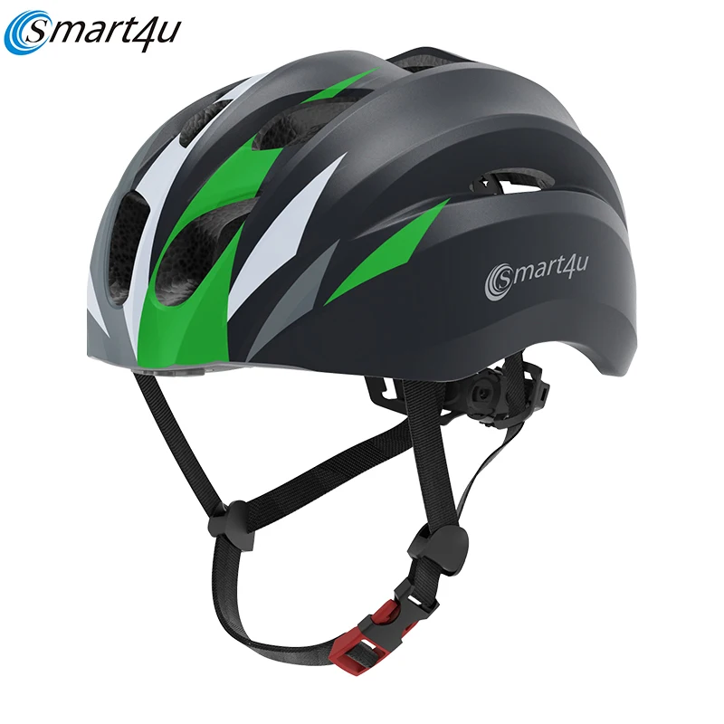 SH20 Smart4u Bluetooth музыкальный шлем для велоспорта, умный велосипедный шлем для гонок, мотоцикла, велосипедный шлем для мужчин и женщин, водонепроницаемый - Цвет: Black Green