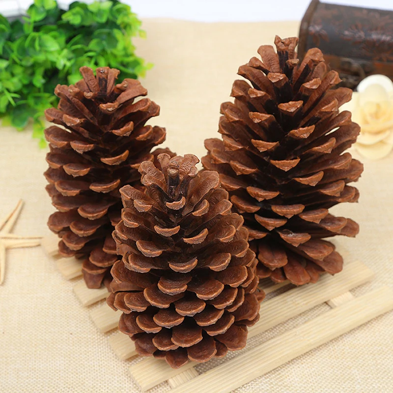 

Рождественские украшения Pinecone, натуральные большие сосновые конусы, рождественская елка, Декор для дома, уличное украшение C66