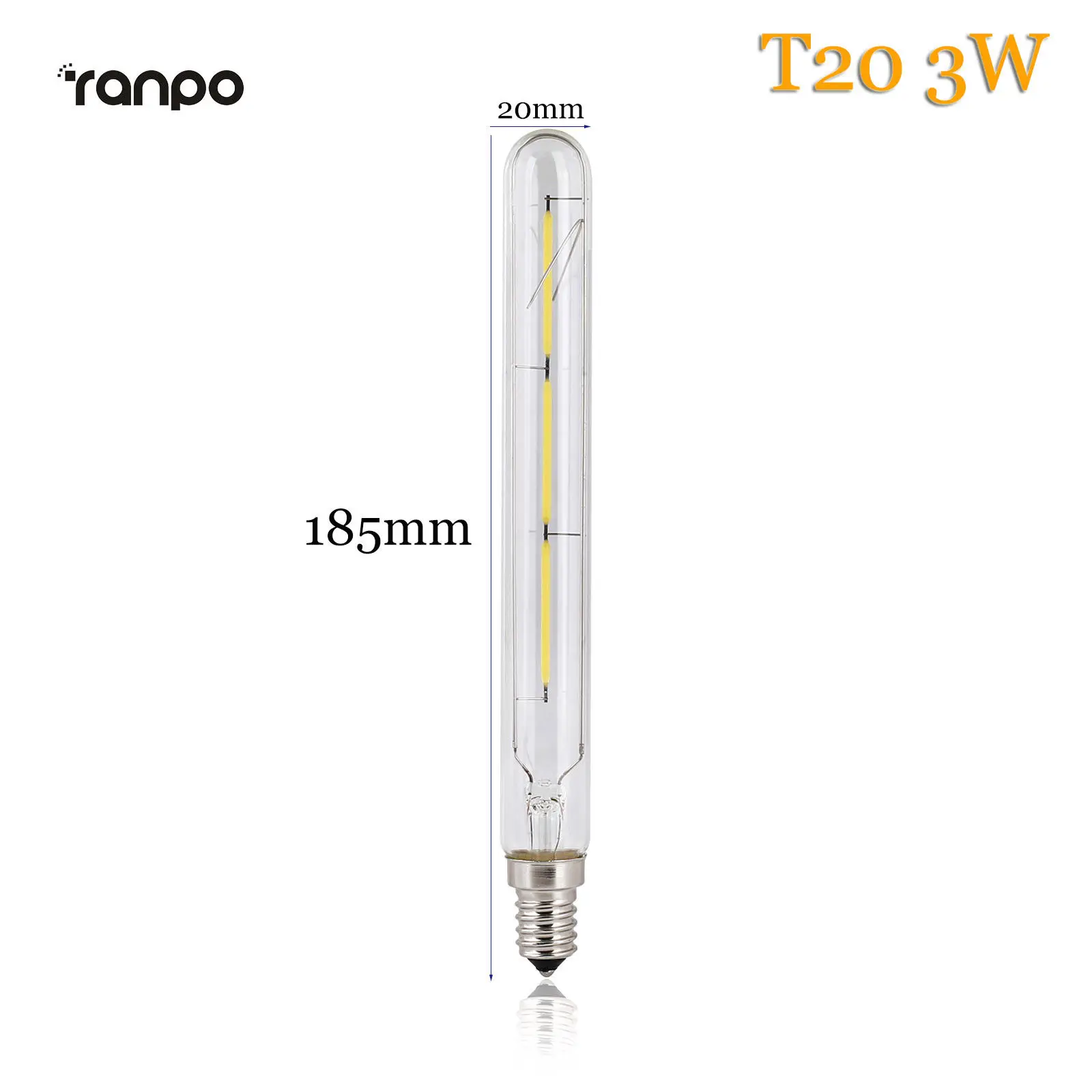 

YORYZENG LED лампа Эдисон E14 теплый белый 2/3/4Вт