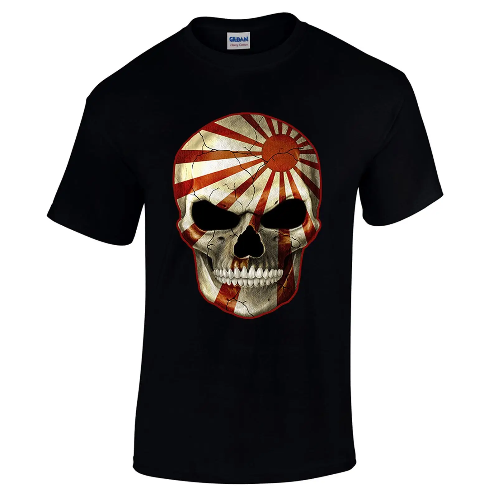 Футболка мужская с рисунком черепа хипстерская флагами морских татуировок эмо