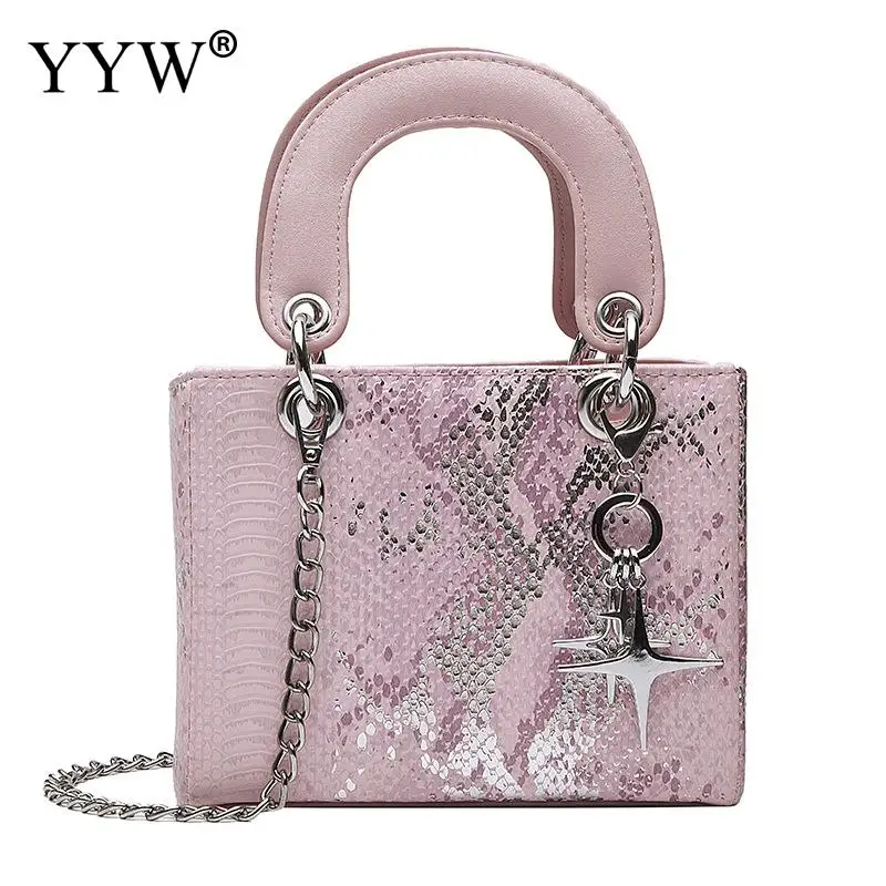 YYW сумка с принтом змеиной кожи женские повседневные сумки через плечо Женская