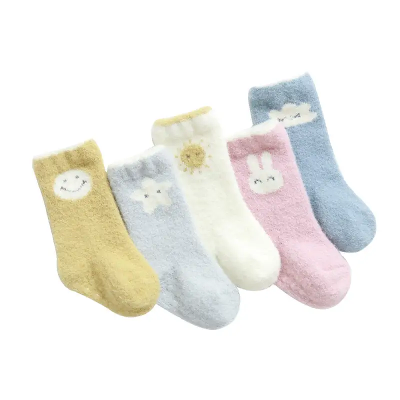 

Balleenshiny Winter Thick Newborn Baby Socks Toddler Baby Girls Boys Socks Anti Slip Soft Kids Sock for 0-3Y Non-slip Floor Sock