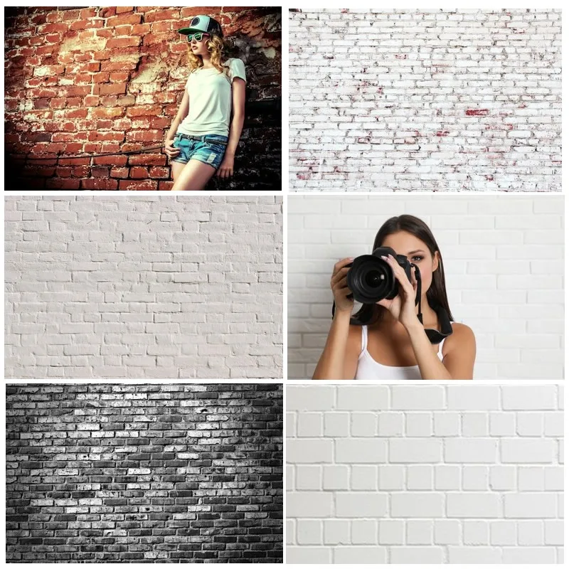 Фотофоны с кирпичной стеной для фотостудии художественные фото портретные