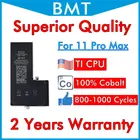 BMT 5 шт. аккумулятор высшего качества для iPhone 11 Pro Max 3969 мАч 100% кобальтовая батарея + технология ILC-(не покажет 100% здоровья)