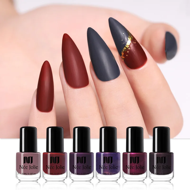 Nail Pure Color Nail Polish Glue New 21 Color Autumn and Winter Matte Matte Scrub Nail Polish