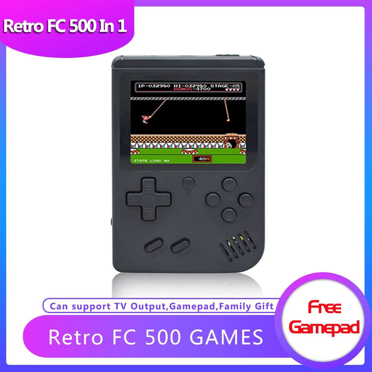 ANBERNIC портативная игровая консоль Super VIB 169 FC видеоигра ТВ выход Мини Портативная 8