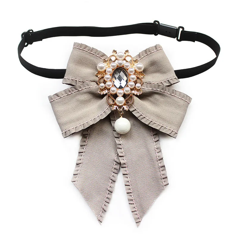 Женский Галстук бабочки с лентой новый аксессуар Униформа цветами для девушек