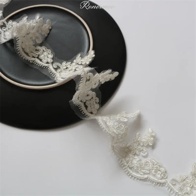 5 м Новое поступление ткань цвета слоновой кости полиэстер Цветочная