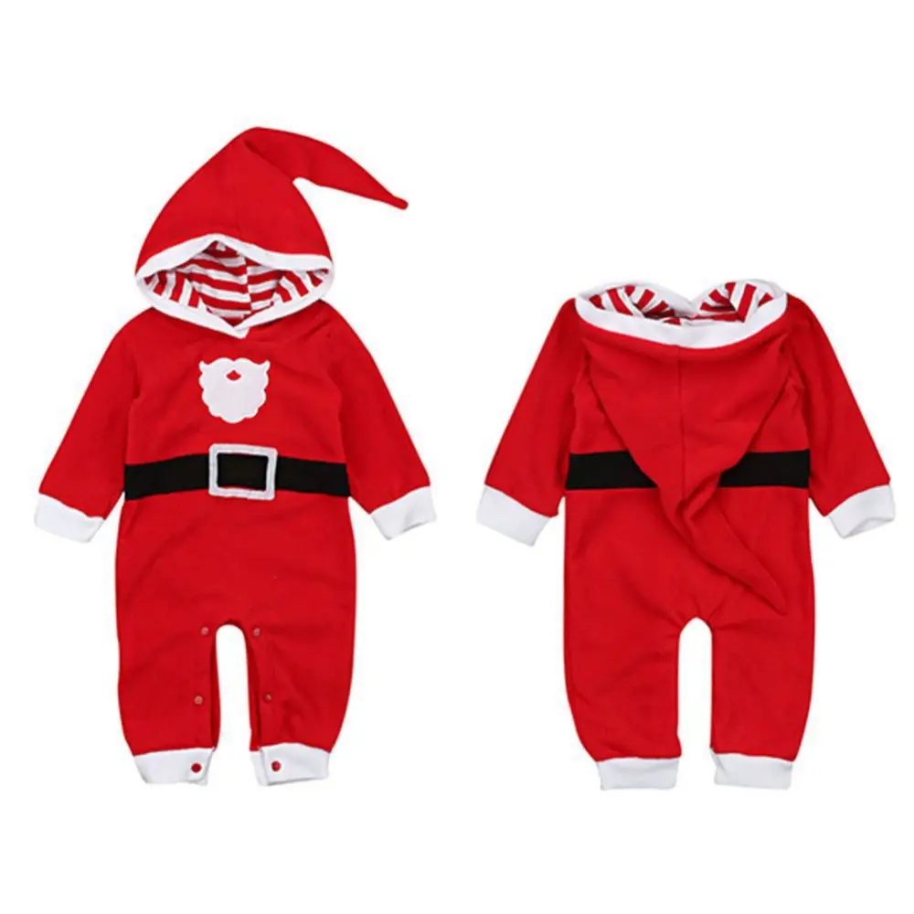 

Комплекты одежды для новорожденных мальчиков, детская одежда, красные рождественские комплекты, детский Санта-Клаус с длинным рукавом