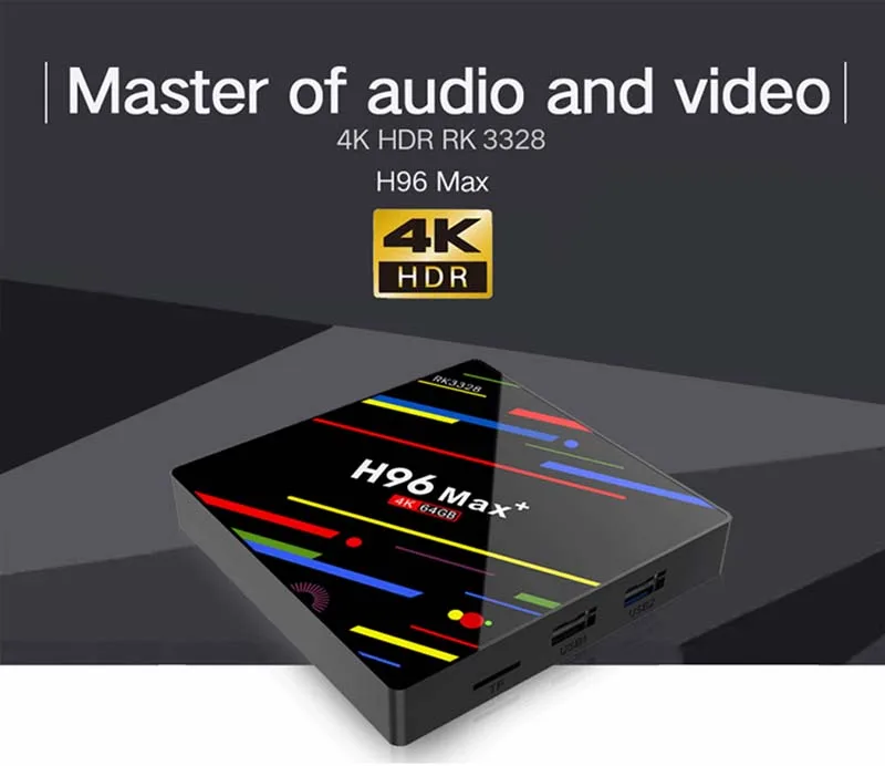 H96 Max Plus Smart Android 9,0 tv Box 4 ГБ 32 ГБ 64 Гб RK3328 медиаплеер 4K голосовой помощник Google Netflix Youtube H96MAX 2GB16GB