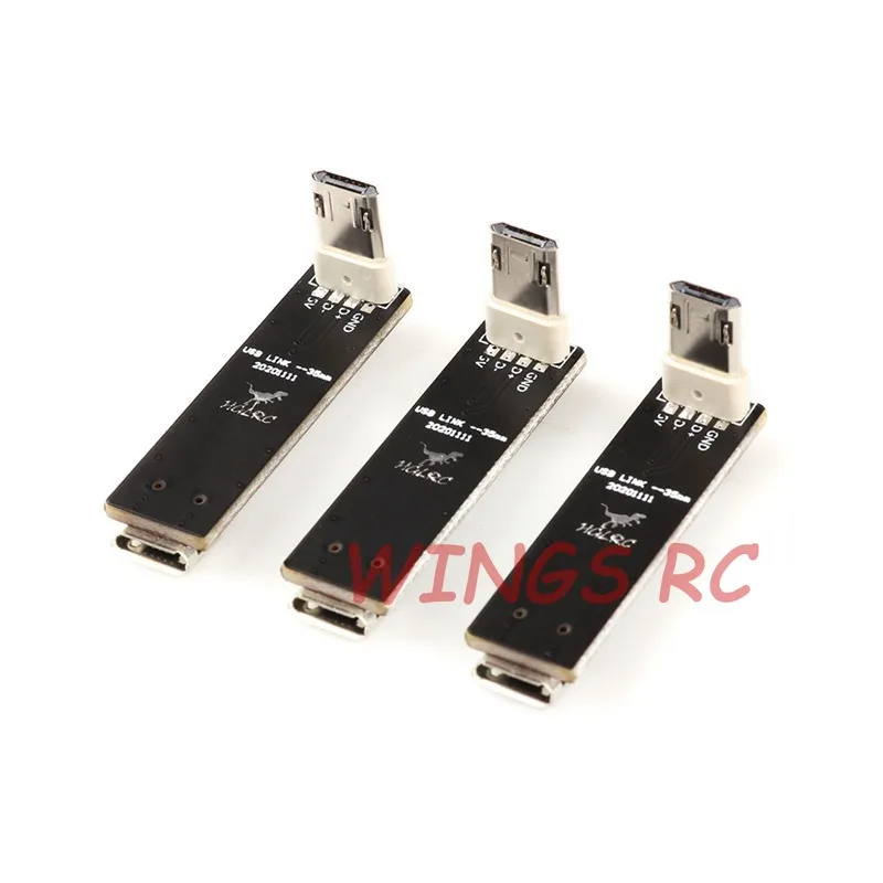 3 шт. HGLRC 90 градусов L-образная прямоугольная Micro USB передающая удлинительная плата