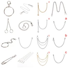 Брюки с металлической цепью штаны с цепочкой кошелек ремень рок панк джинсы брелок серебряное кольцо клип брелок хип-хоп модные ювелирные изделия Новинка