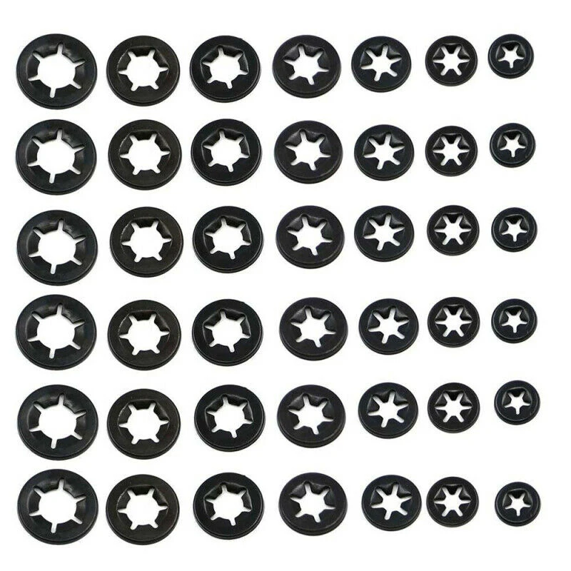 260 шт M3-M12 шайбы из марганцевой стали фиксатор зубчатые пружинные набор прокладки