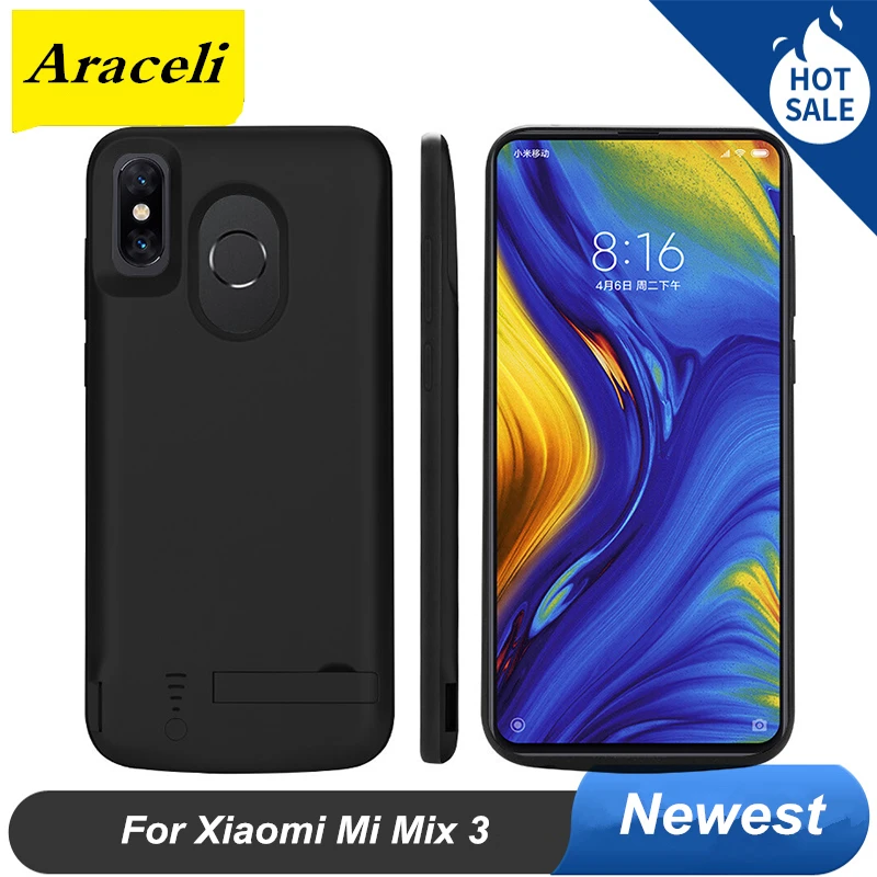 Чехол подставка для смартфона Xiaomi Mi MIX 3 5000 мАч|Чехлы с аккумулятором| |