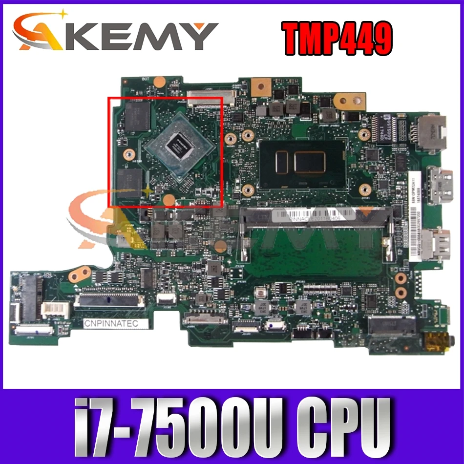 

For ACER Aspire TMP449 i7-7500U Notebook Mainboard PA4DB SR2ZV N16S-GTR-S-A2 DDR4 Laptop Motherboard