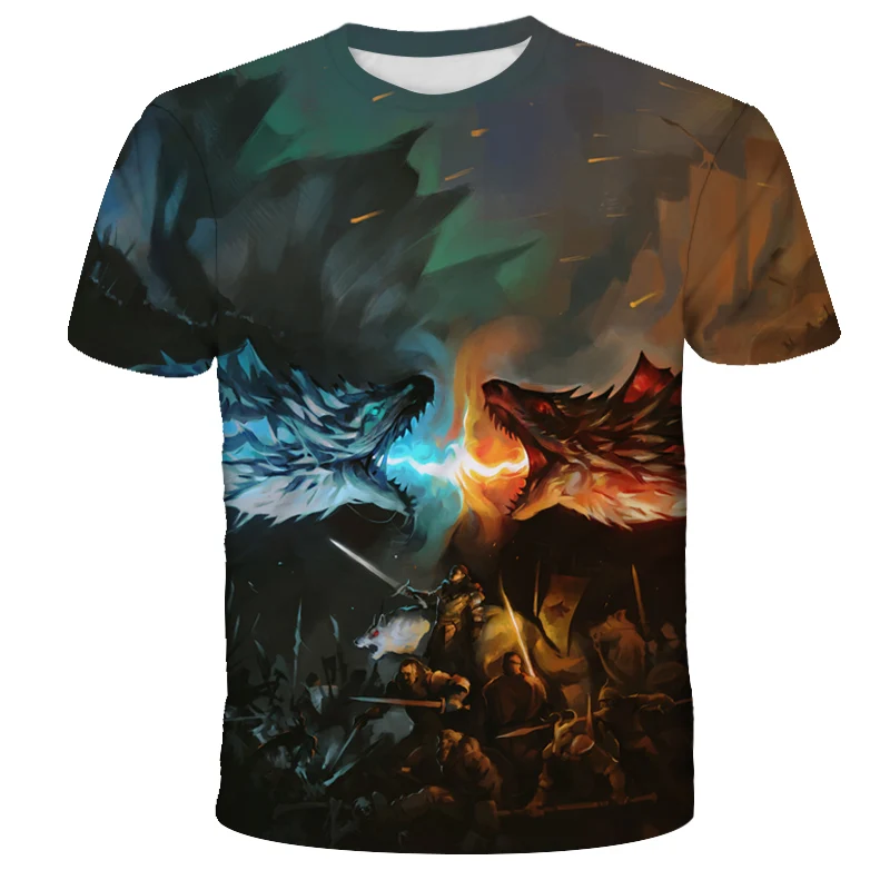 Футболка с 3D принтом для мальчиков и девочек повседневная мужская футболка