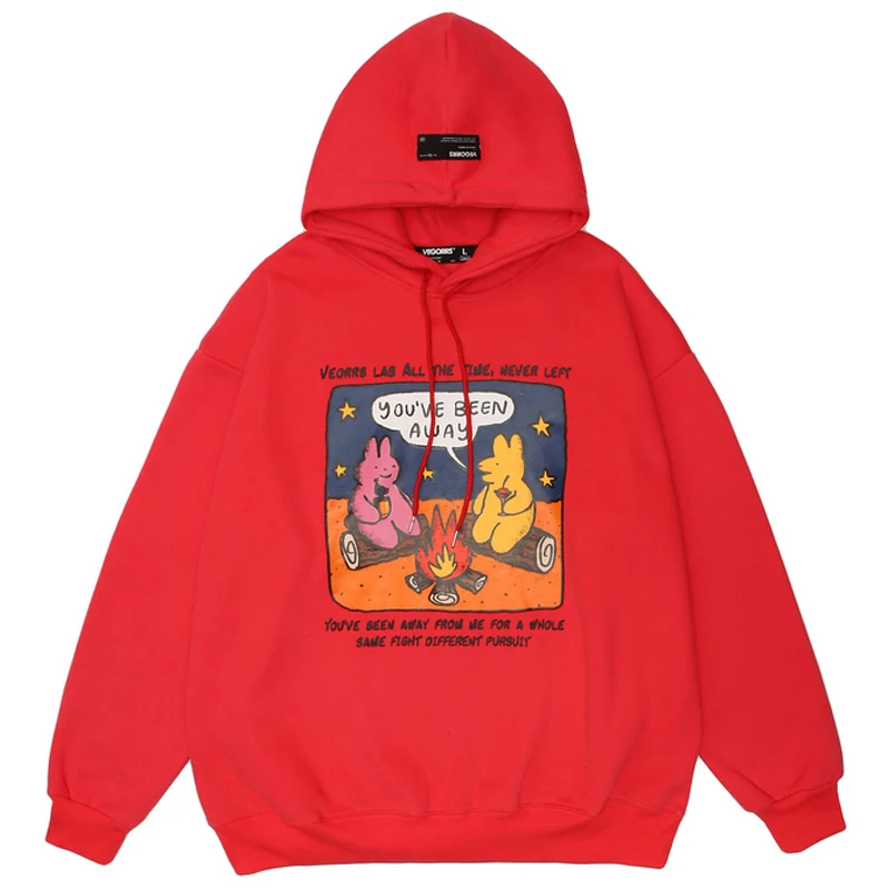 

Mens Graphic Print Hoodie Sweatshirt Unisex Loose Pullover Hoodies Outwear Harajuku 2021 Autumn Oversized 85%Cotton Tops