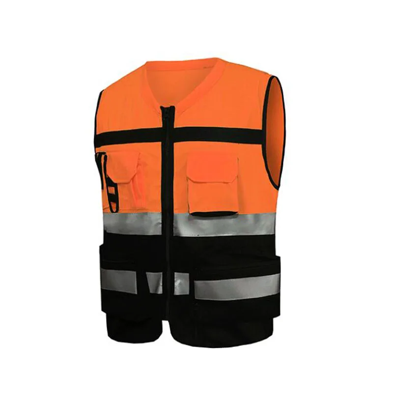 Светоотражающий Жилет для езды на велосипеде оранжевый/желтый |