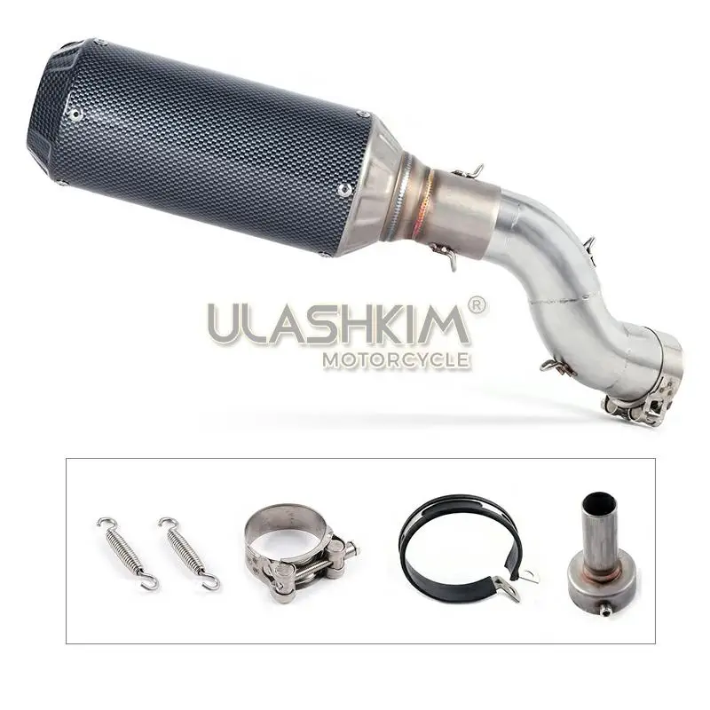 

motorcycle Exhaust Middle pipe Muffler full System Pipe Pipe Tube Slip On For Kawasaki Z900 Z 900 2017 2018