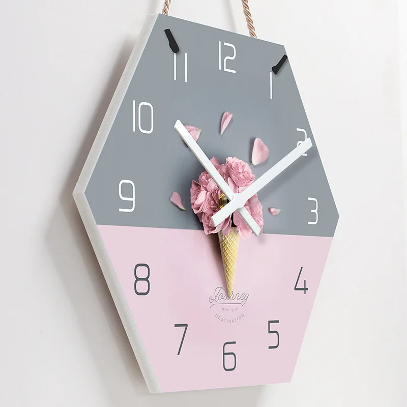 

Nordic Silent Wall Clock Large Hanging Clocks Wall Watch Home Simple Modern Living Room Luxury Brief Home Decor Wall Clocks