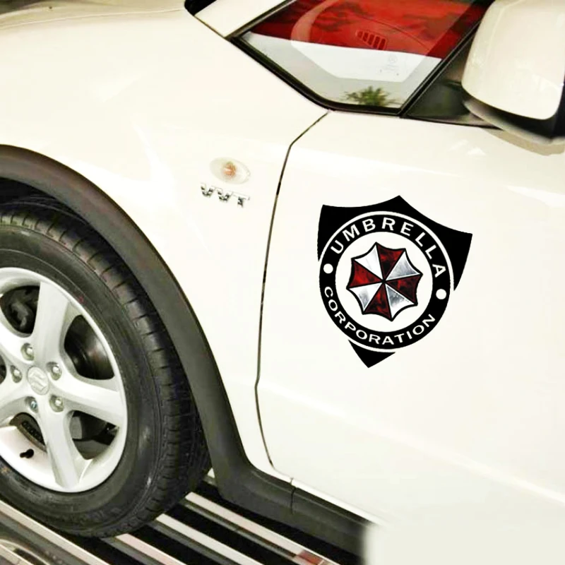 

Автомобильные аксессуары Volkrays Umbrella Corporation Shield Mark, наклейка на машину для Volkswagen Polo Golf Audi A3 Ford Focus 2 Mini