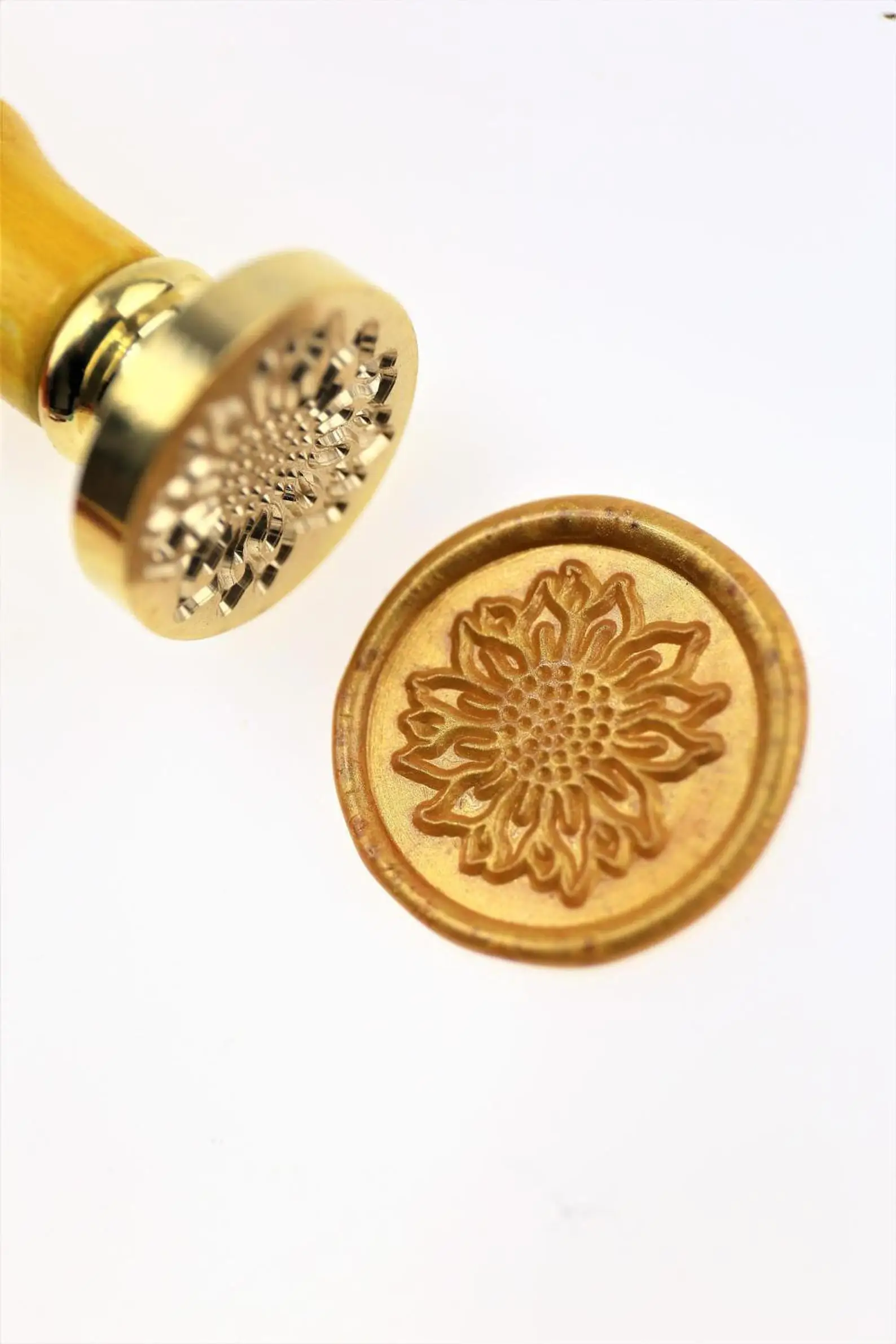 Wax Seal Stamp - 1pcs Sunflower wax seal stamp/ sealing kit /Custom wedding seals/wedding invitation | Дом и сад