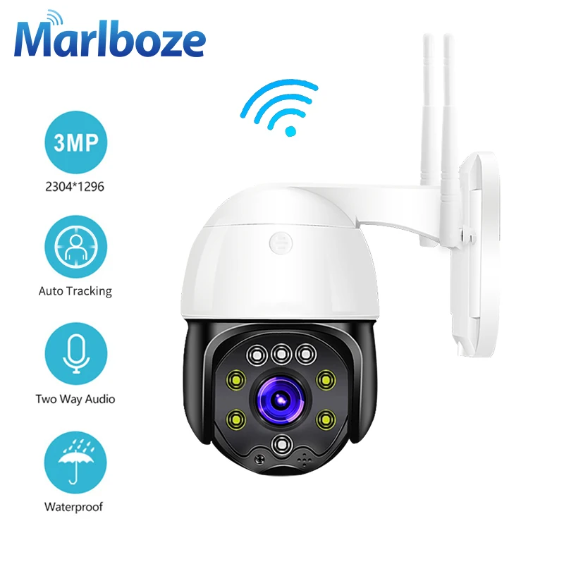 Ip камера Marlboze 3 мп FHD wi fi ptz|Камеры видеонаблюдения| |