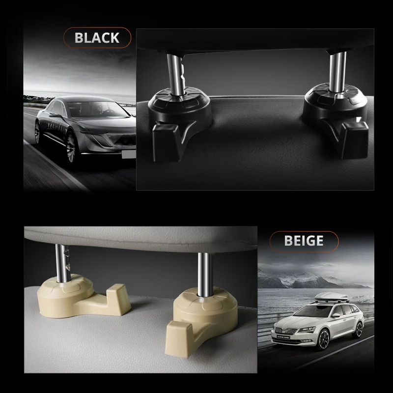 Partol 2 шт. крючки для заднего сиденья автомобиля могут быть скрыты аксессуары