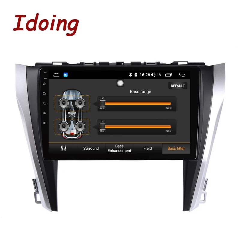 Автомобильный мультимедийный плеер Idoing 10 2 дюйма IPS 2.5D 4 Гб + 64 ГБ Android радио GPS для