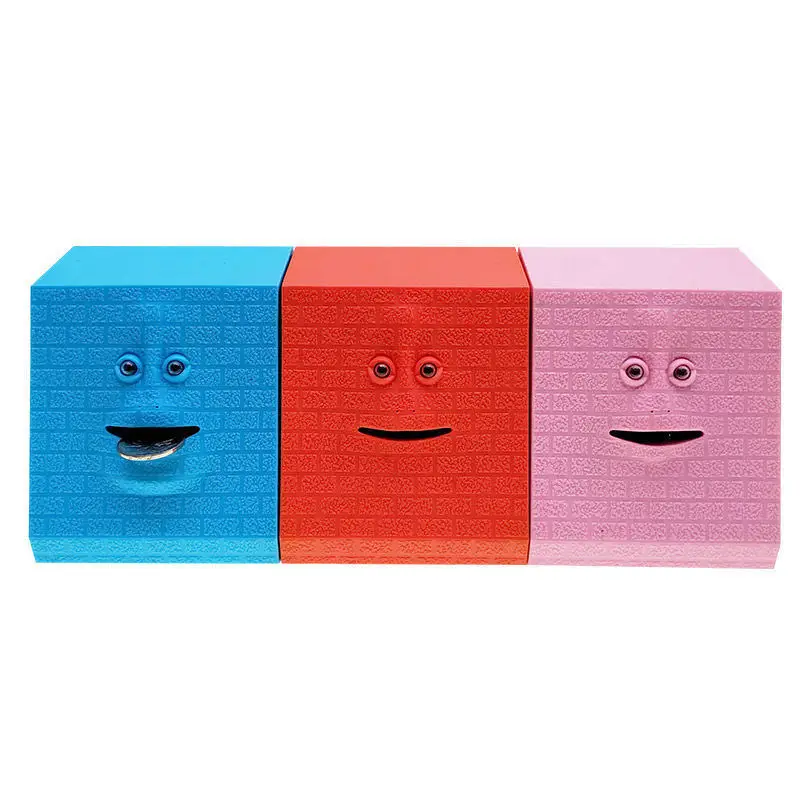 Копилка с изображением лица чувства еды денег милая копилка для детские