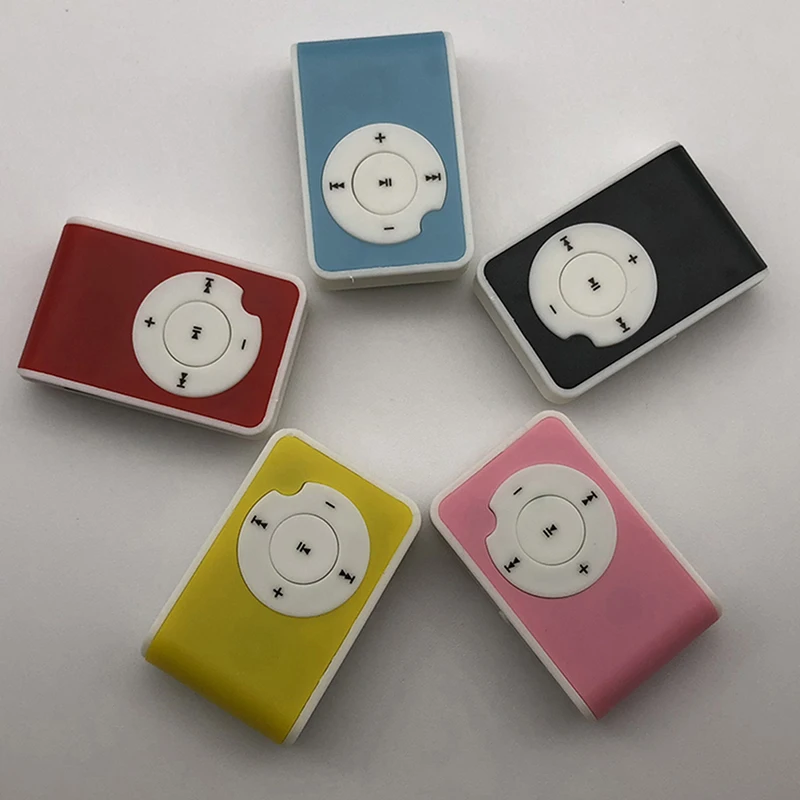 1 шт. MP3-плеер Музыкальный плеер мини-зажим металлический USB MP3 Поддержка Micro TF