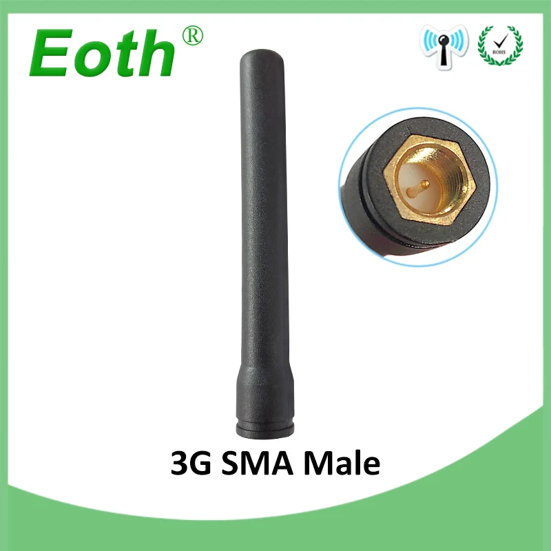 Eoth 10pcs 3G  lte antenna 3dbi SMA Male Connector Plug antenne router external repeater wireless modem antene