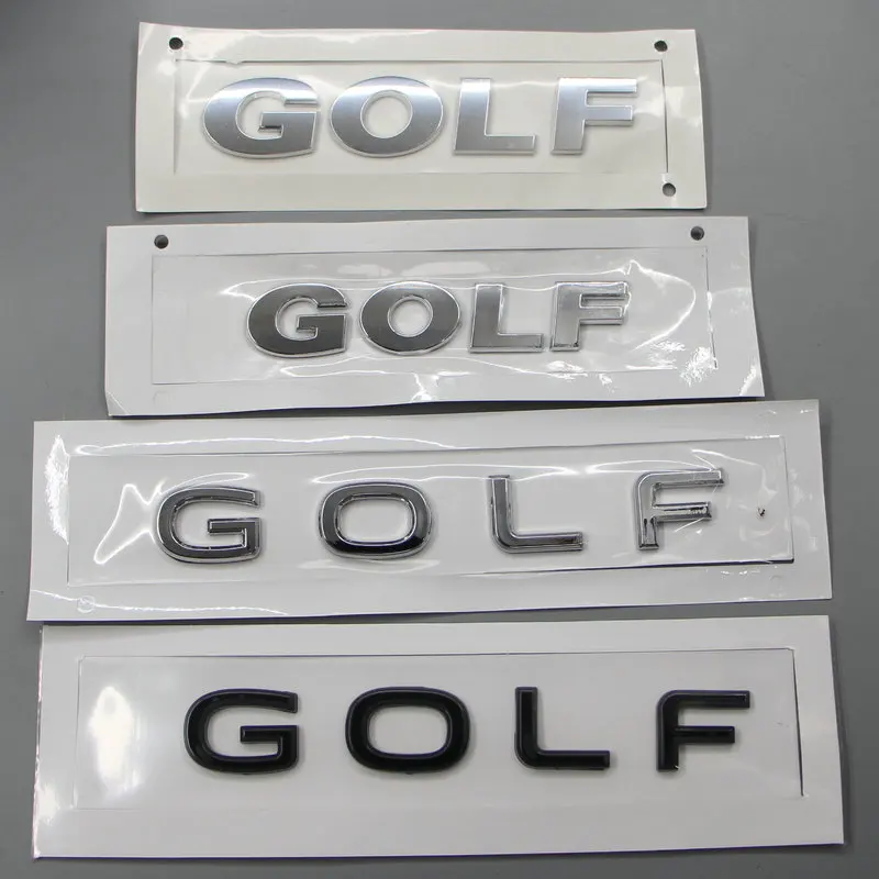 Apply to Golf 4 Golf 6 Golf 5 Golf 7 Golf 8 MK4 MK5 MK6 MK7 MK8 Trunk label Golf alphabet Auto Logos ABS electroplating