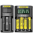 Зарядное устройство Nitecore UM4, UM2, контур интеллектуального управления, для батарей AAAAA, 18650, 21700, 26650