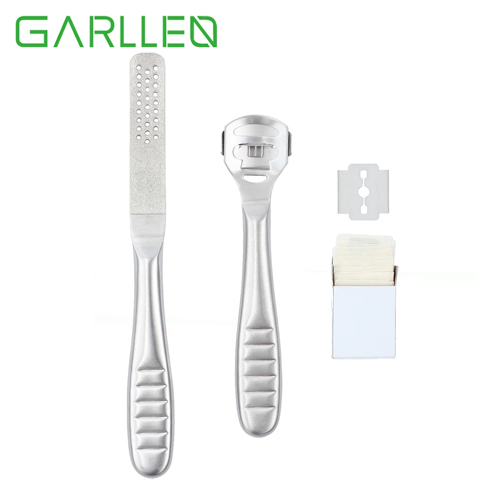 GARLLEN Stainless Steel Foot Care File Pedicure Kit Hard Cuticle Dry Callus Remover Tool for Removing Hard&Cracked Skins on Foot