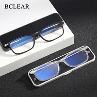 bclear new trend anti blue reading glasses men women high quality full frame diopters business office men presbyopia eyelasses