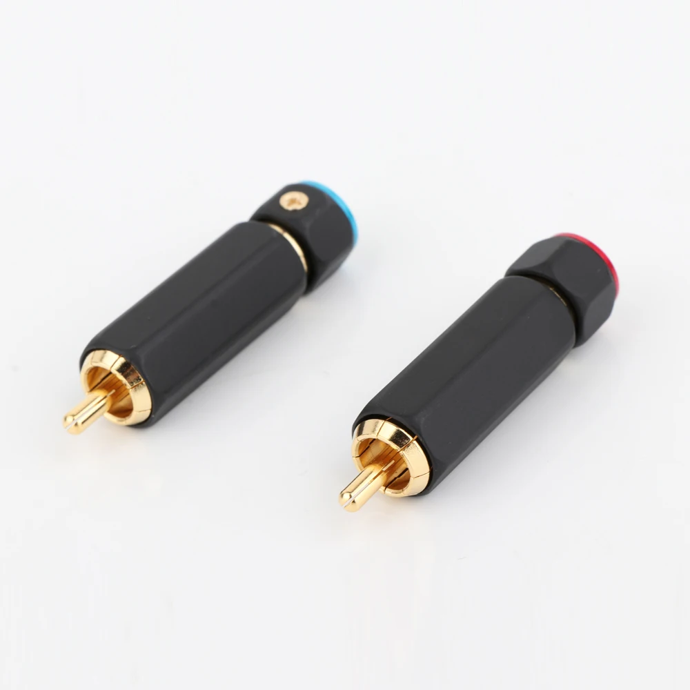 Позолоченные штекерные разъемы RCA 4 шт. | Электроника