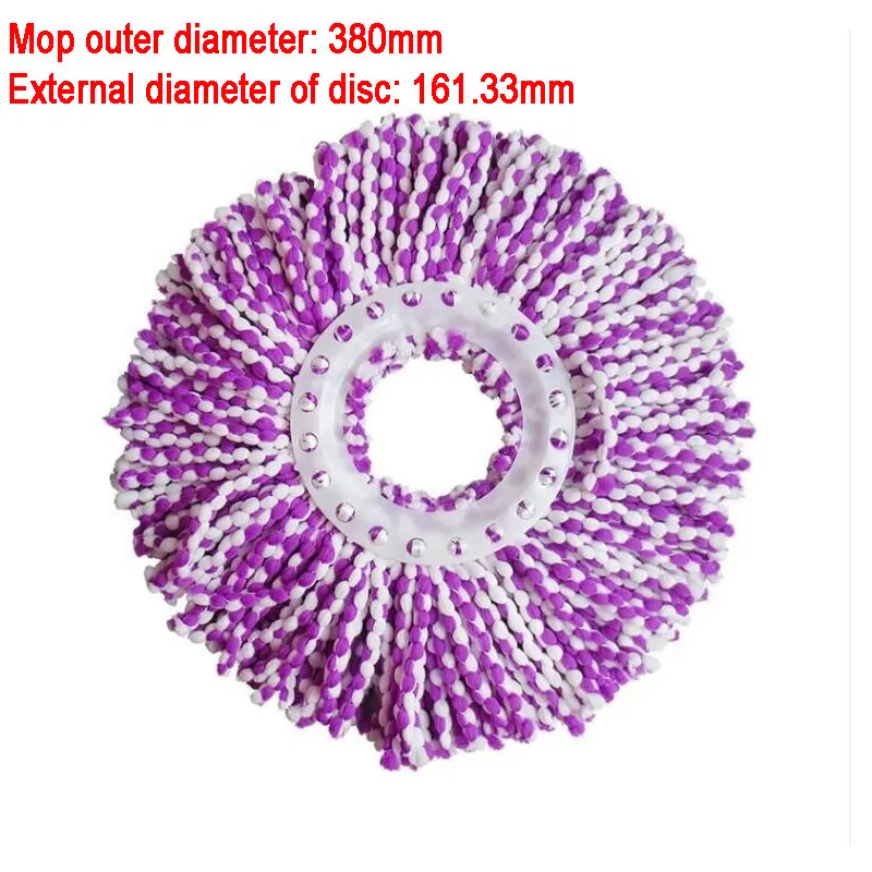 

1 Pcs 360 Rotating Head Easy Clean Floor Bucket Heads Flexible Mop Micro Fibers Spinning Fiber Mop Heads Cleaning Accessories