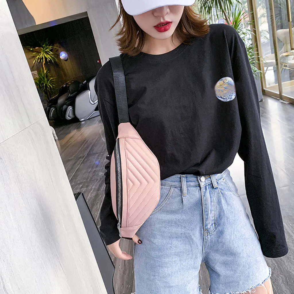 New Elegant Waist Bag For Women Joker Simple Crossbody Fashion Chest Pocket Pocket Shoulder Bag Hand Bags