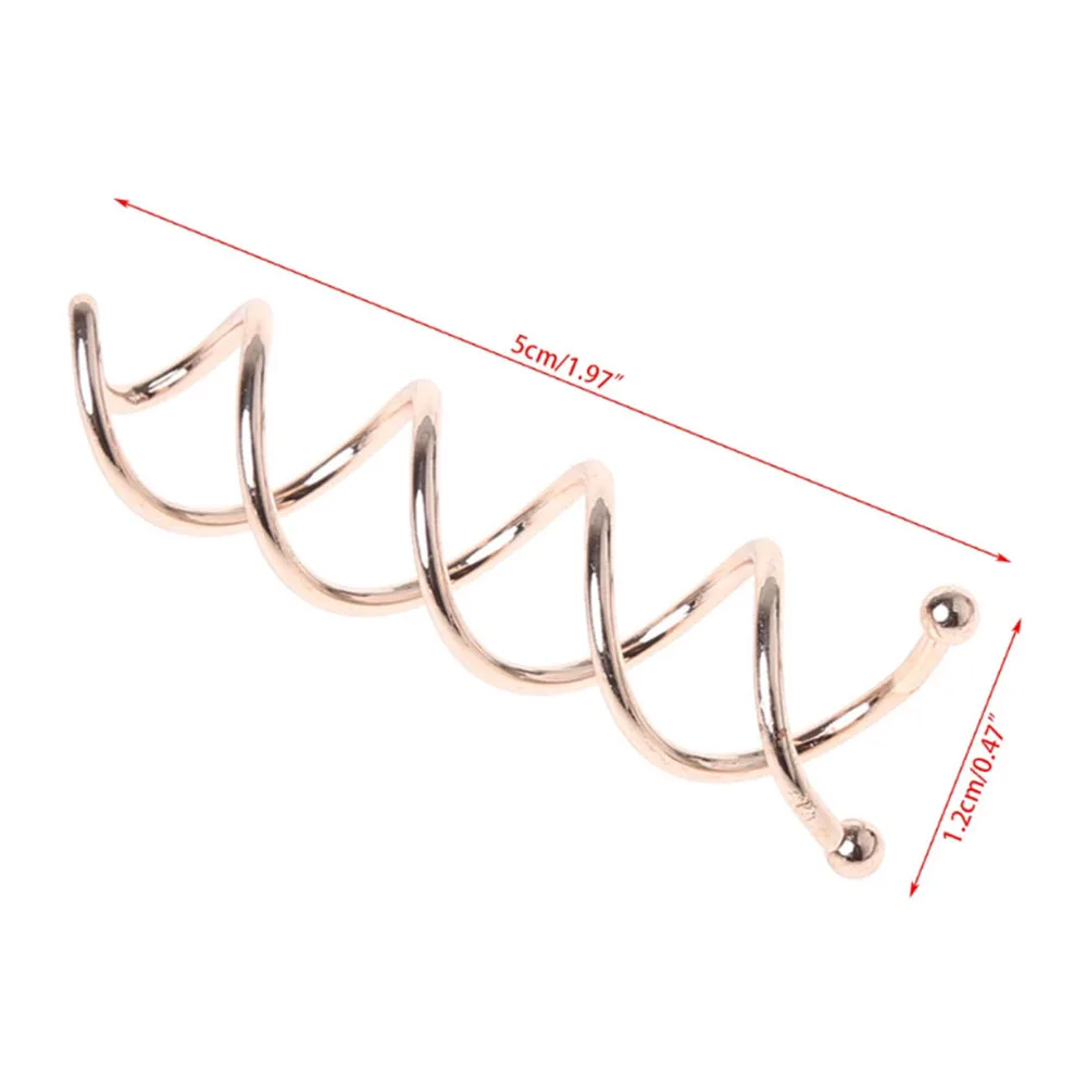 rose gold 1 шт., женский, женский, для девушек, жемчужный, черный, спиральный, винт, заколка для волос, заколка для волос, аксессуары для волос, корейский стиль, головной убор - Цвет: rose gold