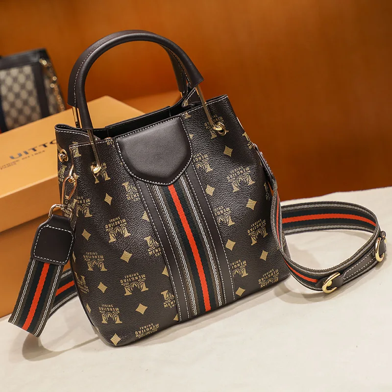 Дамская сумочка в форме ведра портативная модная сумка большой вместимости