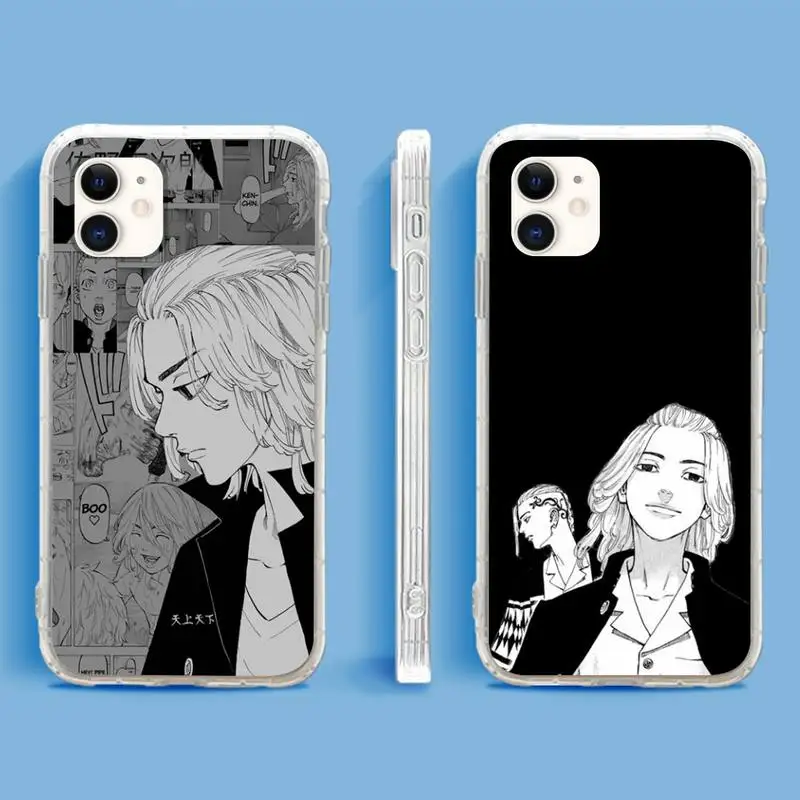 

Tokyo Avengers Anime Silicone Phone Case For iPhone 13 12 11Pro Max 11 XR XS Max X Mini 8 7 6 SE 2020 Soft Transparent Cover