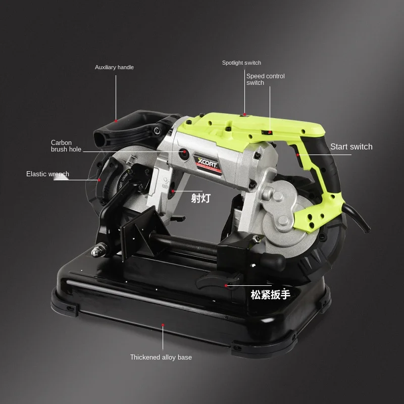 

Hand-held band saw machine cutting machine sewing machine household steel desktop multi functional metal stainless steel