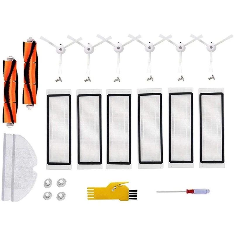 Сменный Набор аксессуаров для Xiaomi Mijia Roborock S50 S51 S55 S5 S6E35 E25 E20 с боковой щеткой