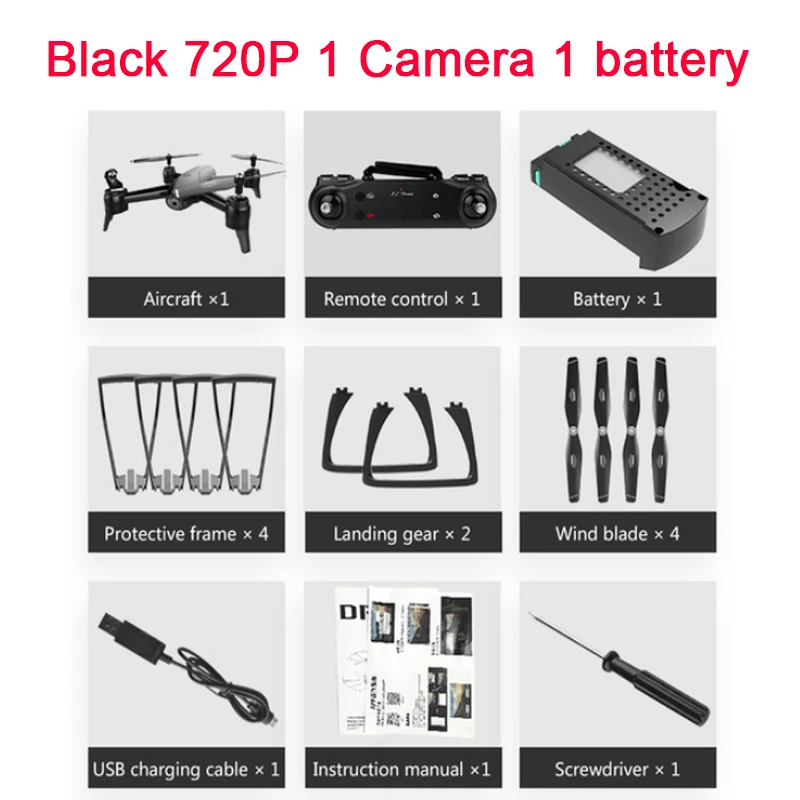 720P a camera ba 1 SG106 HD Дрон с двойной камерой 1080 P/4 K WiFi FPV в режиме реального времени воздушная видео широкоугольный оптический поток RC Квадрокоптер вертолет игрушки - Цвет: 720P a camera ba 1