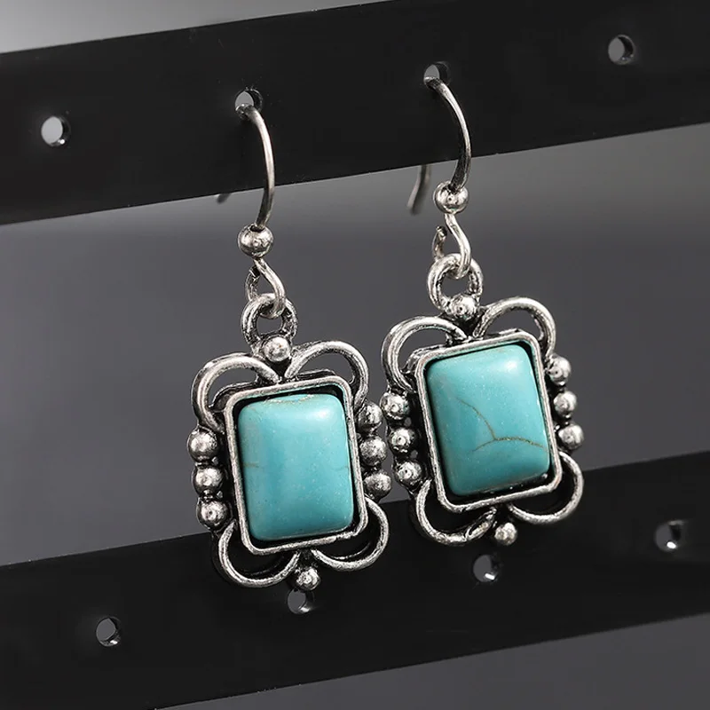 Классические корейские серьги в виде синей сосны модные женские серьги-подвески