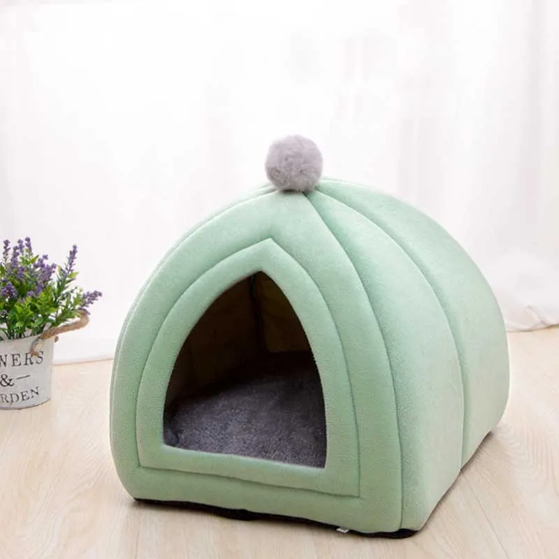 

Portable Rabbit Design Cat House with A Hole Warm Soft Pet Beds Tent Removable Washable Cats Nest Litter Puppy Kennel