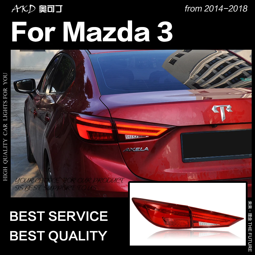 AKD автомобильный Стайлинг задняя фара для Mazda 3 Axela светодиодный задний фонарь 2017